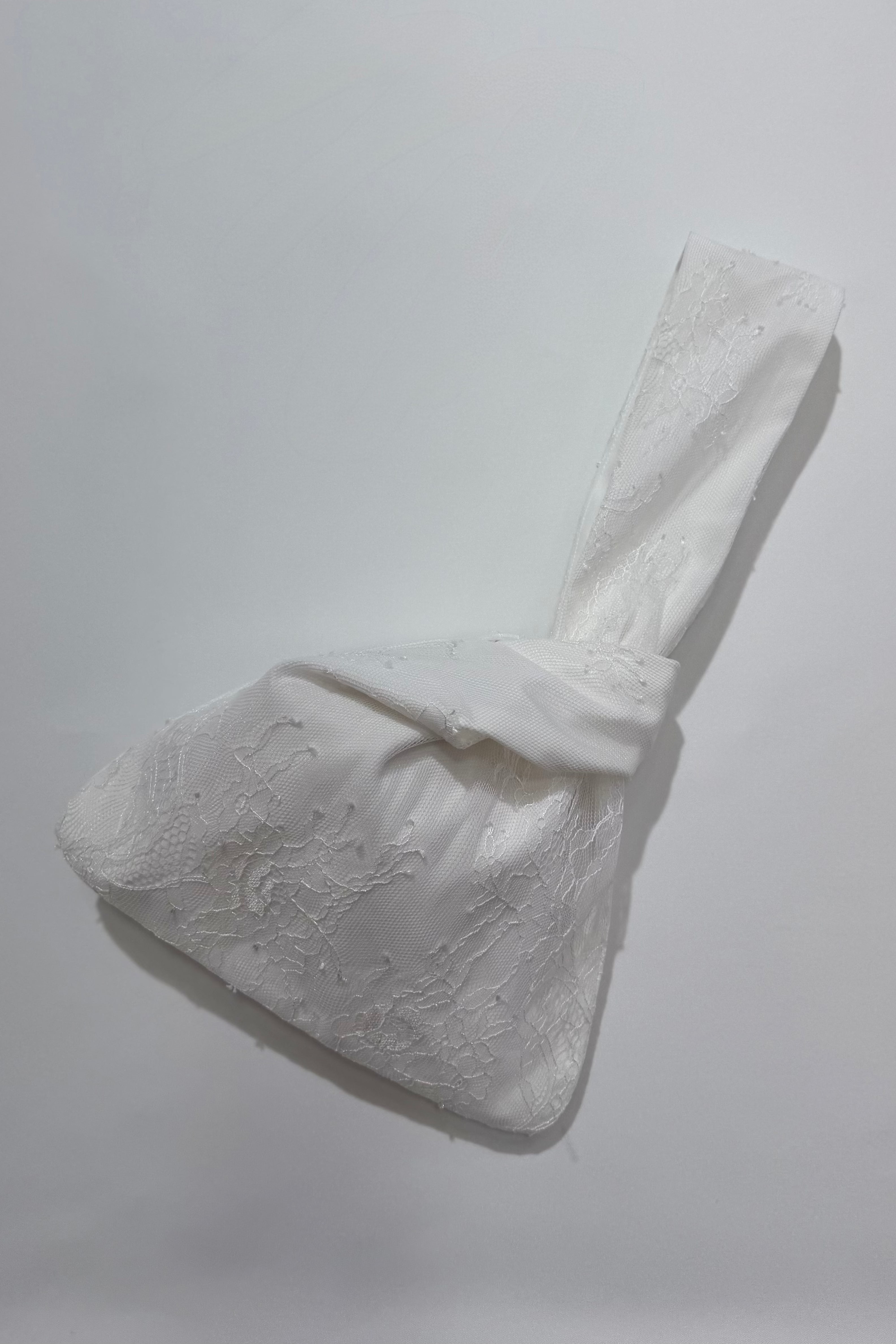 The Tie Bag- Lace Fabric