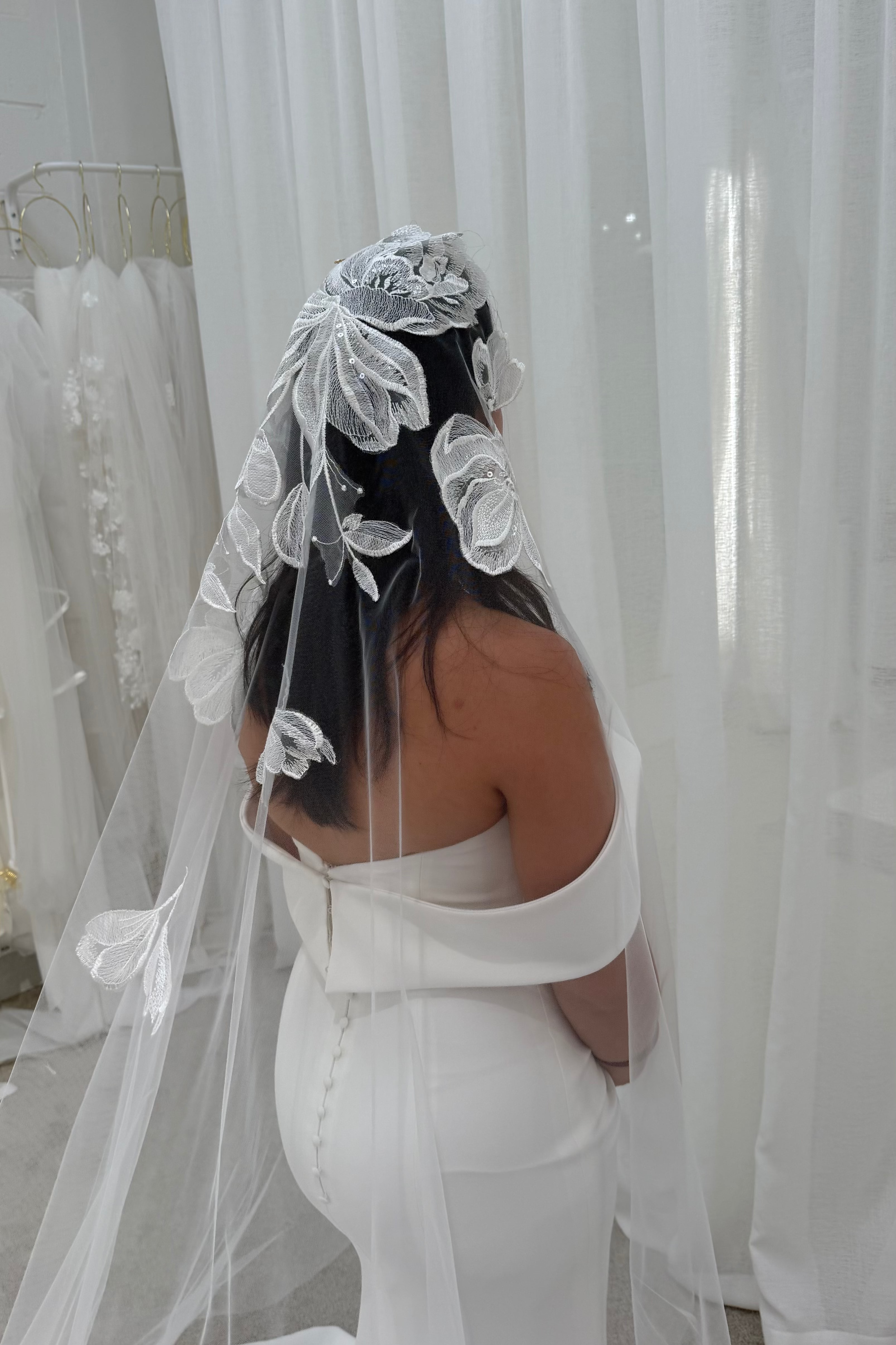 Sample Floral Veil