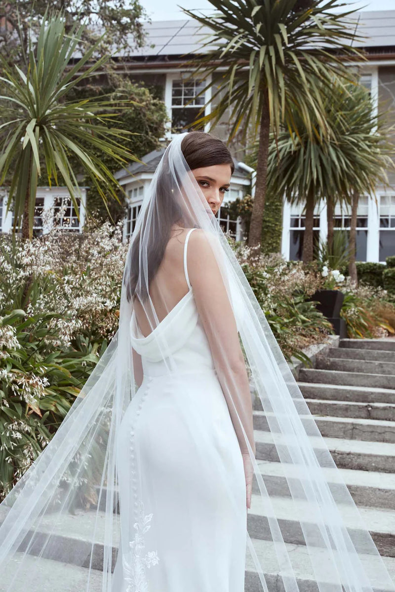 3D Floral Lace Veil