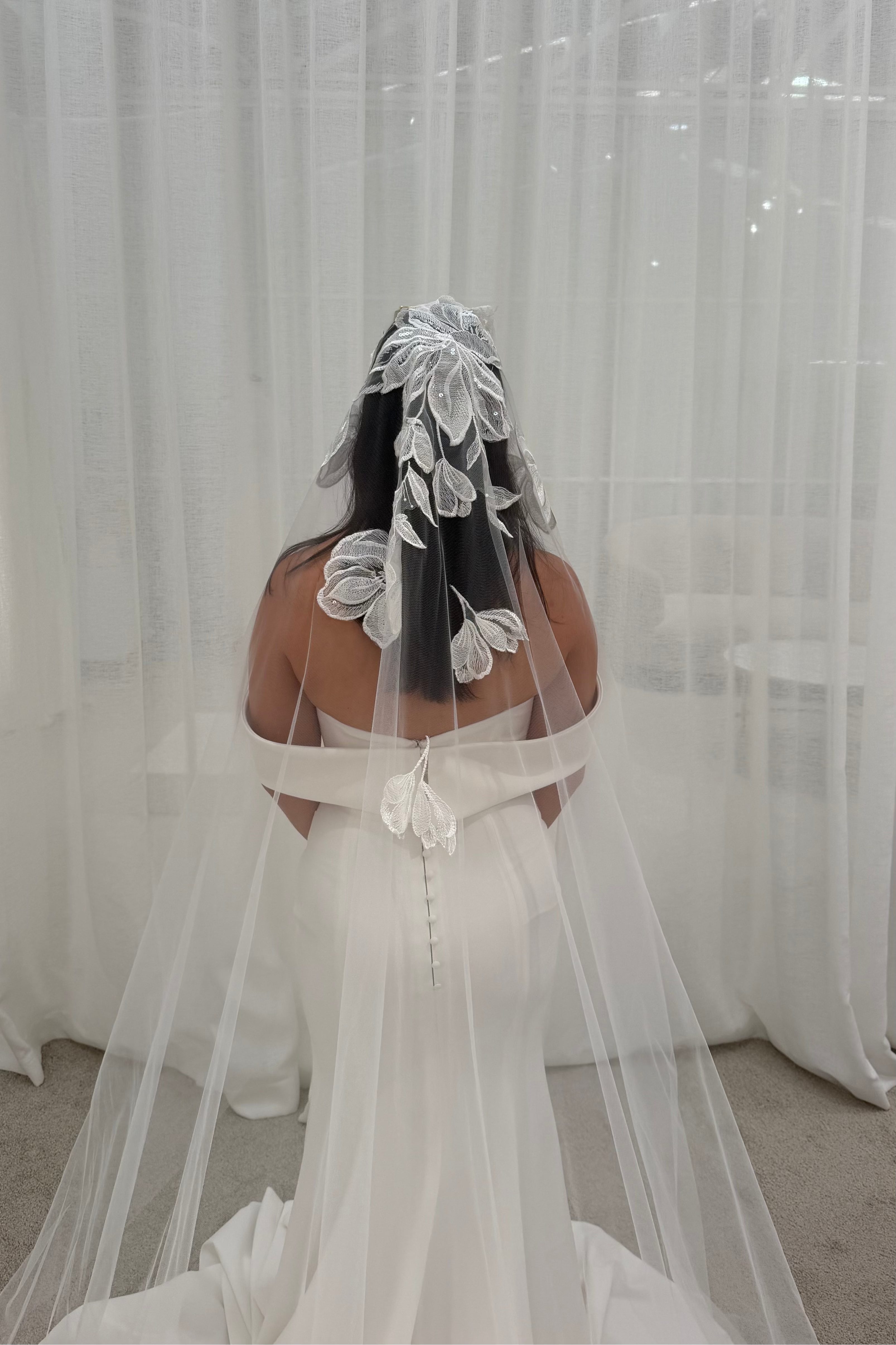 Sample Floral Veil