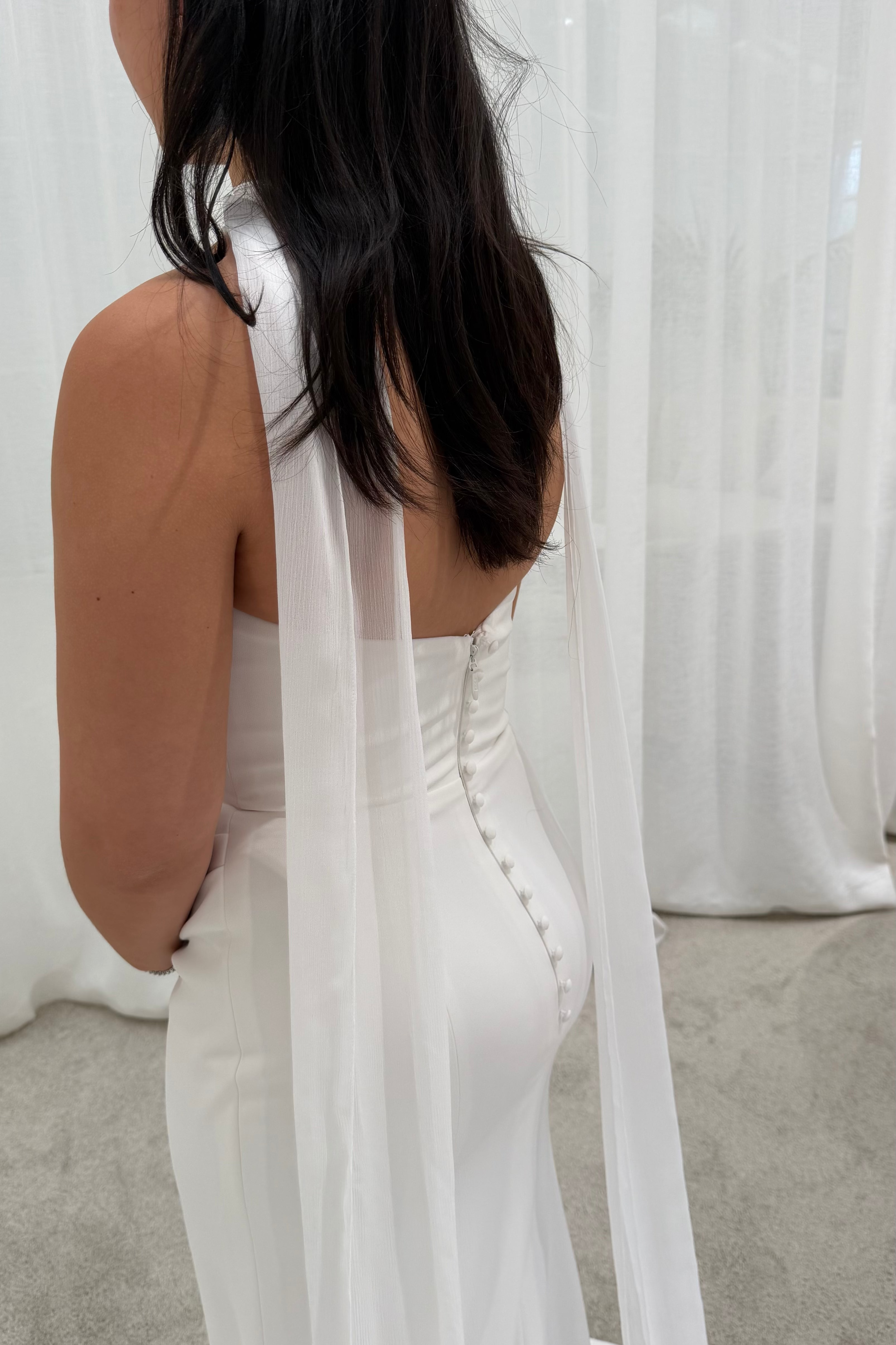 Crinkle Chiffon Neck Scarf