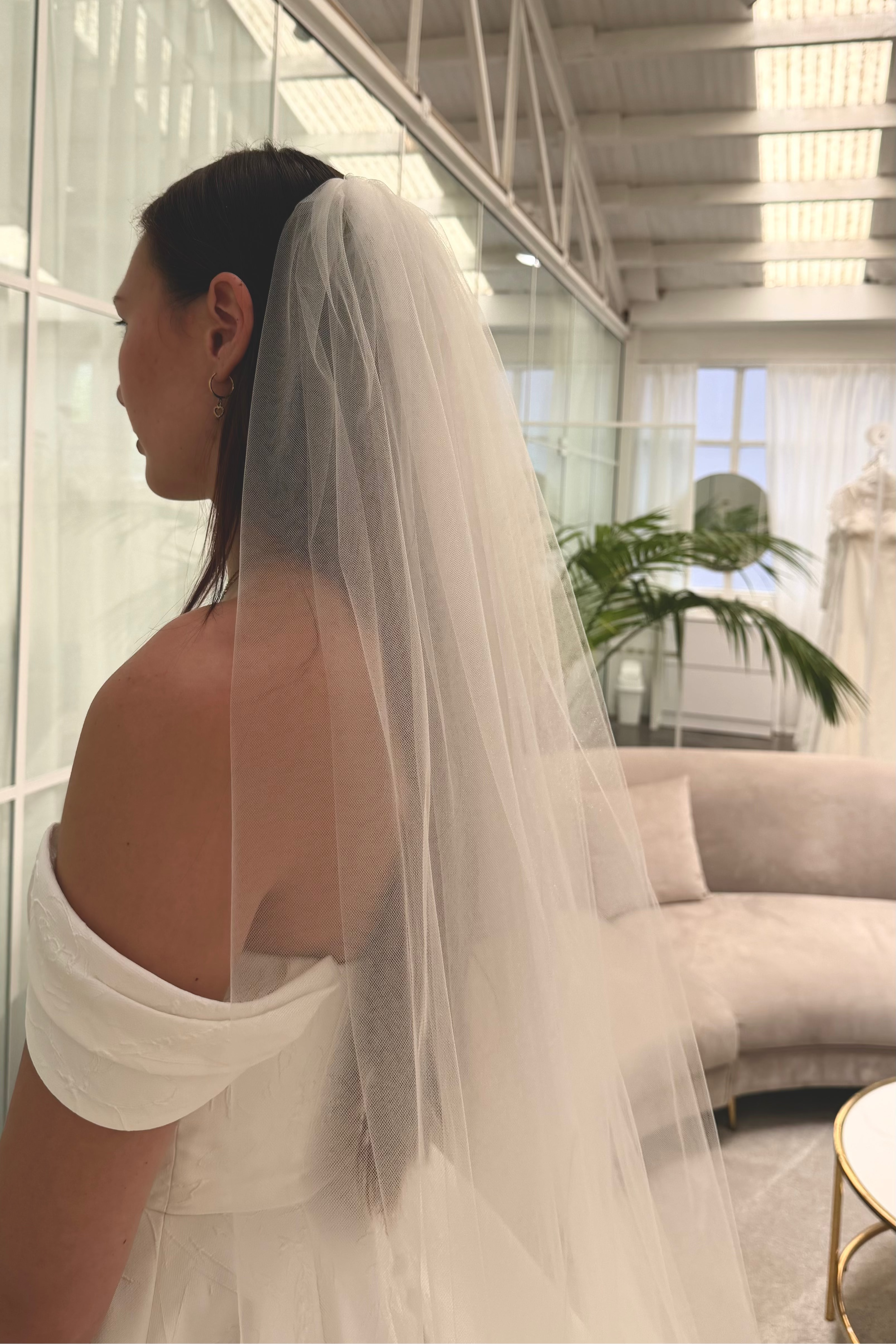 Voluminous Ivory Veil