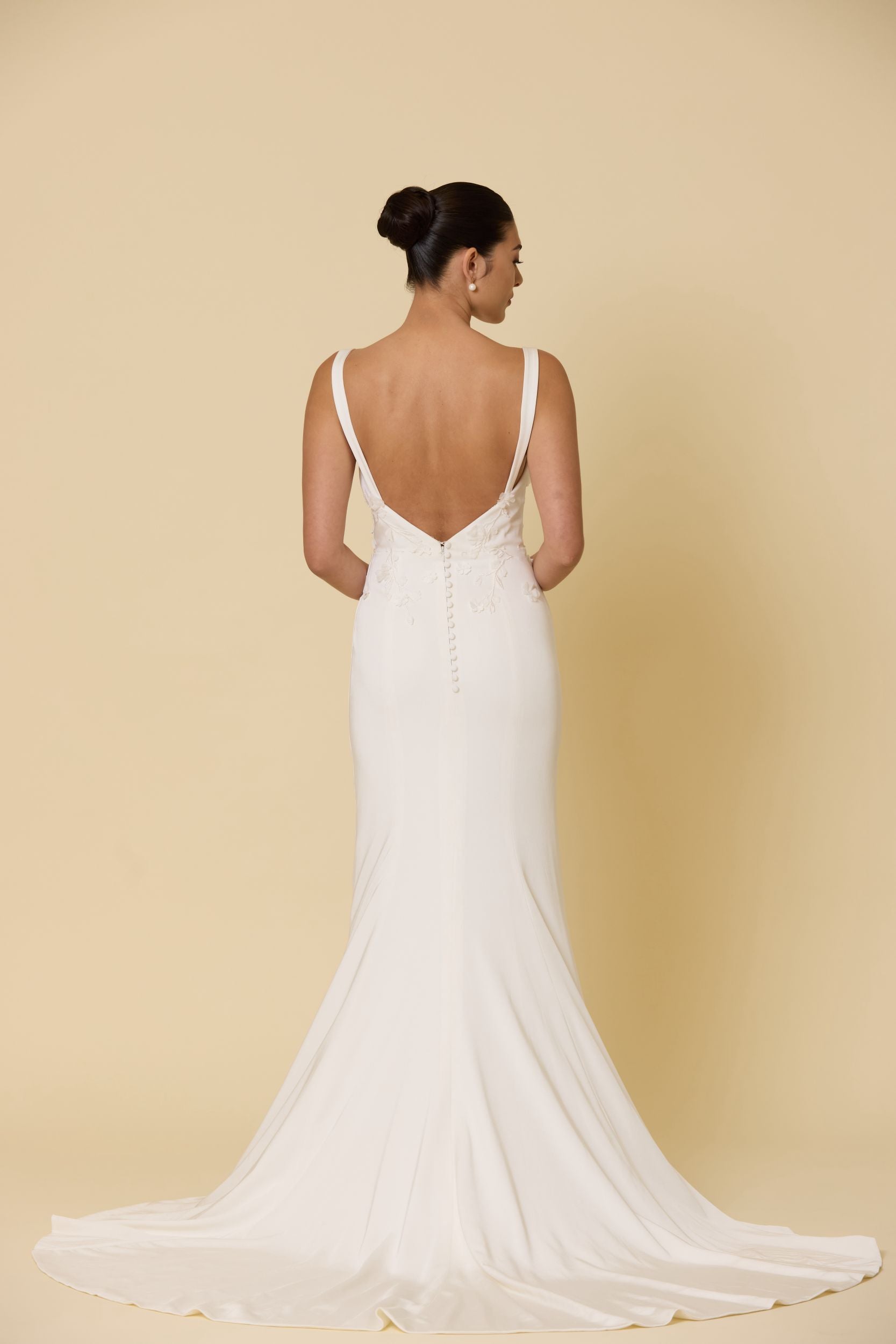Jade Gown With Overskirt