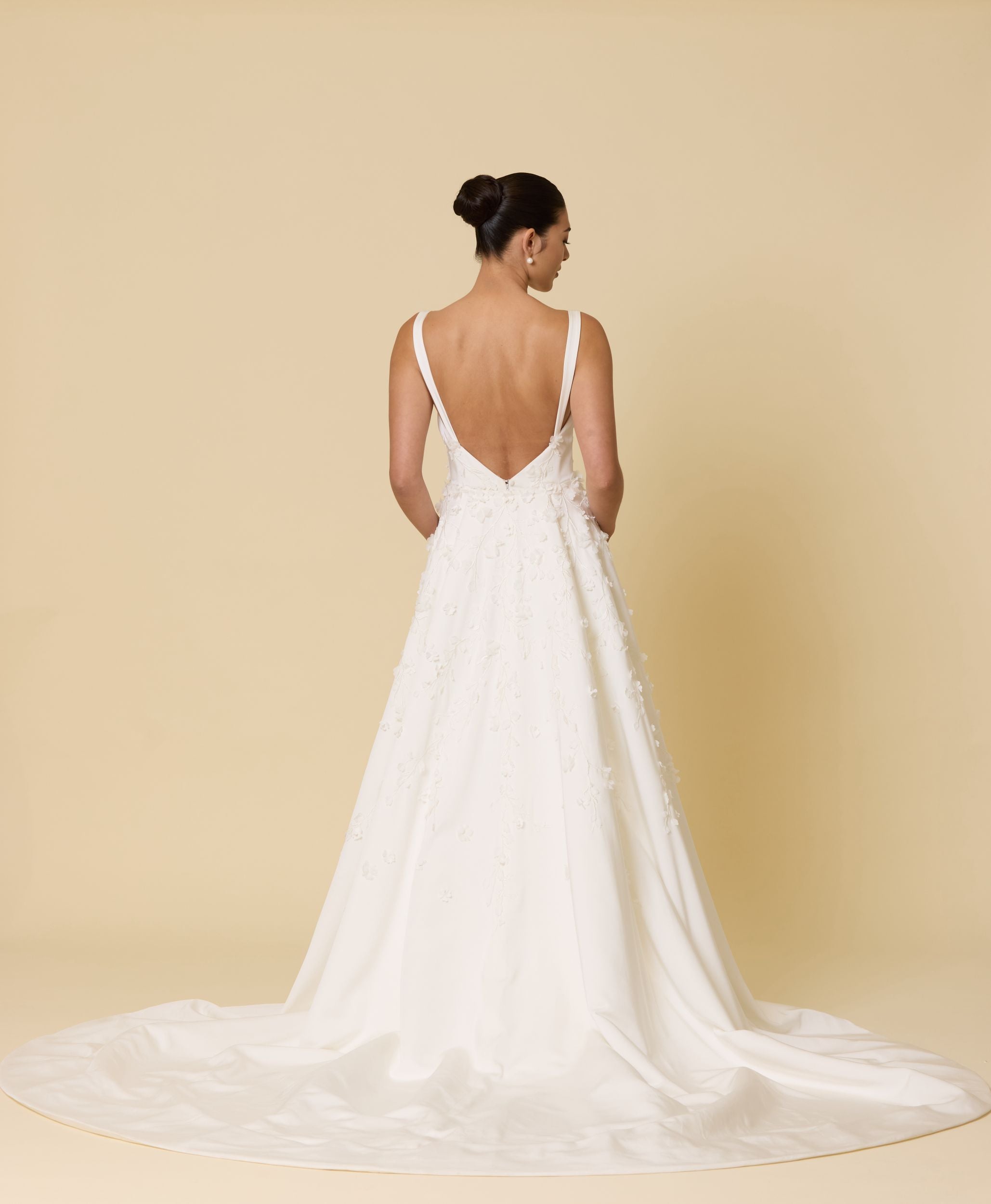 Jade Gown With Overskirt
