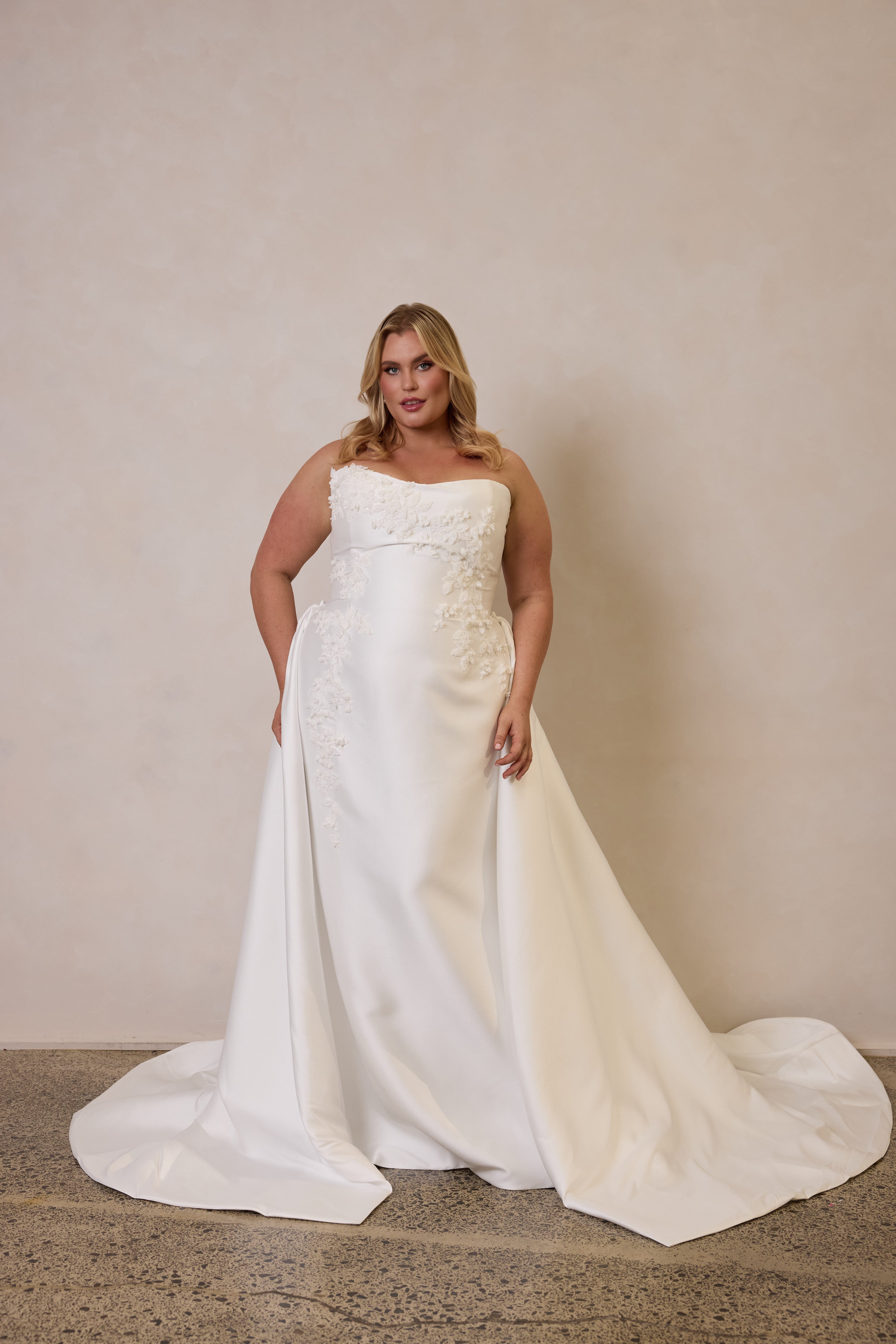 Juliette gown with Overskirt