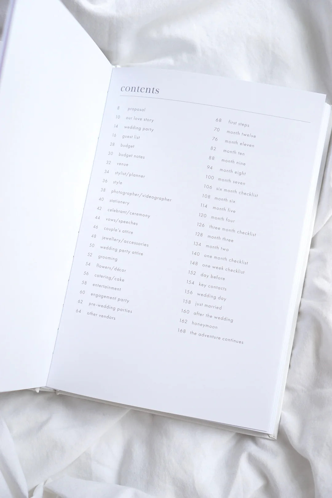LITTLE WHITE BOOK – WEDDING DIARY & ORGANISER