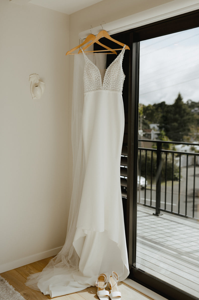 Customised Louie Gown hanging