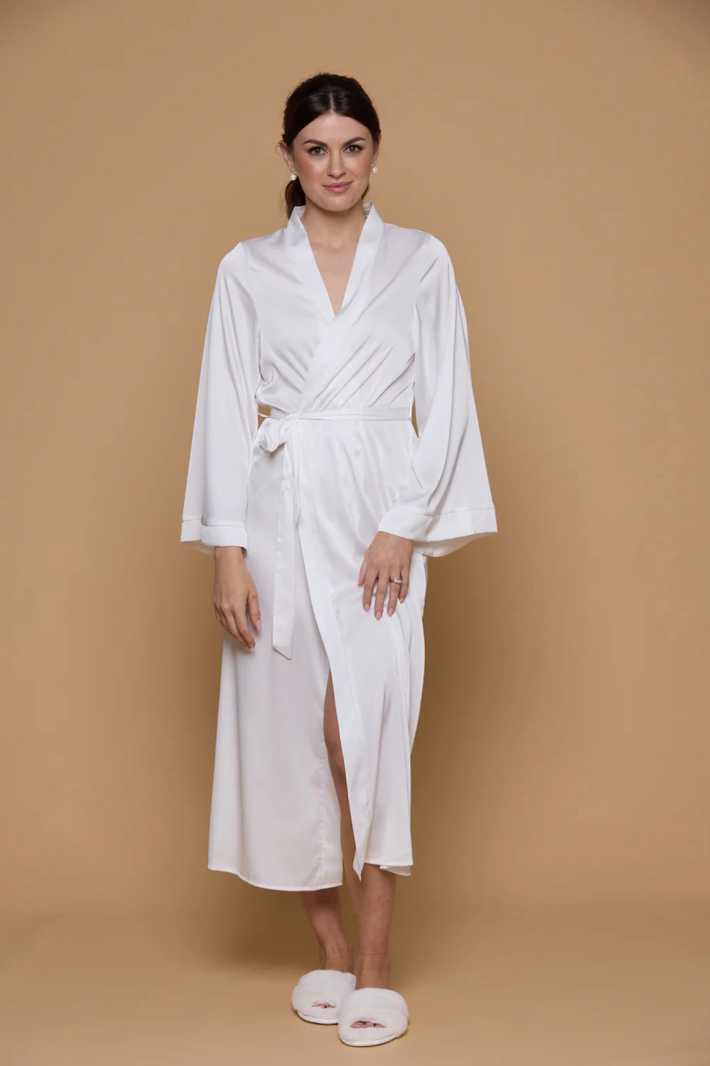 Girl Wearing Trish Peng Slippers