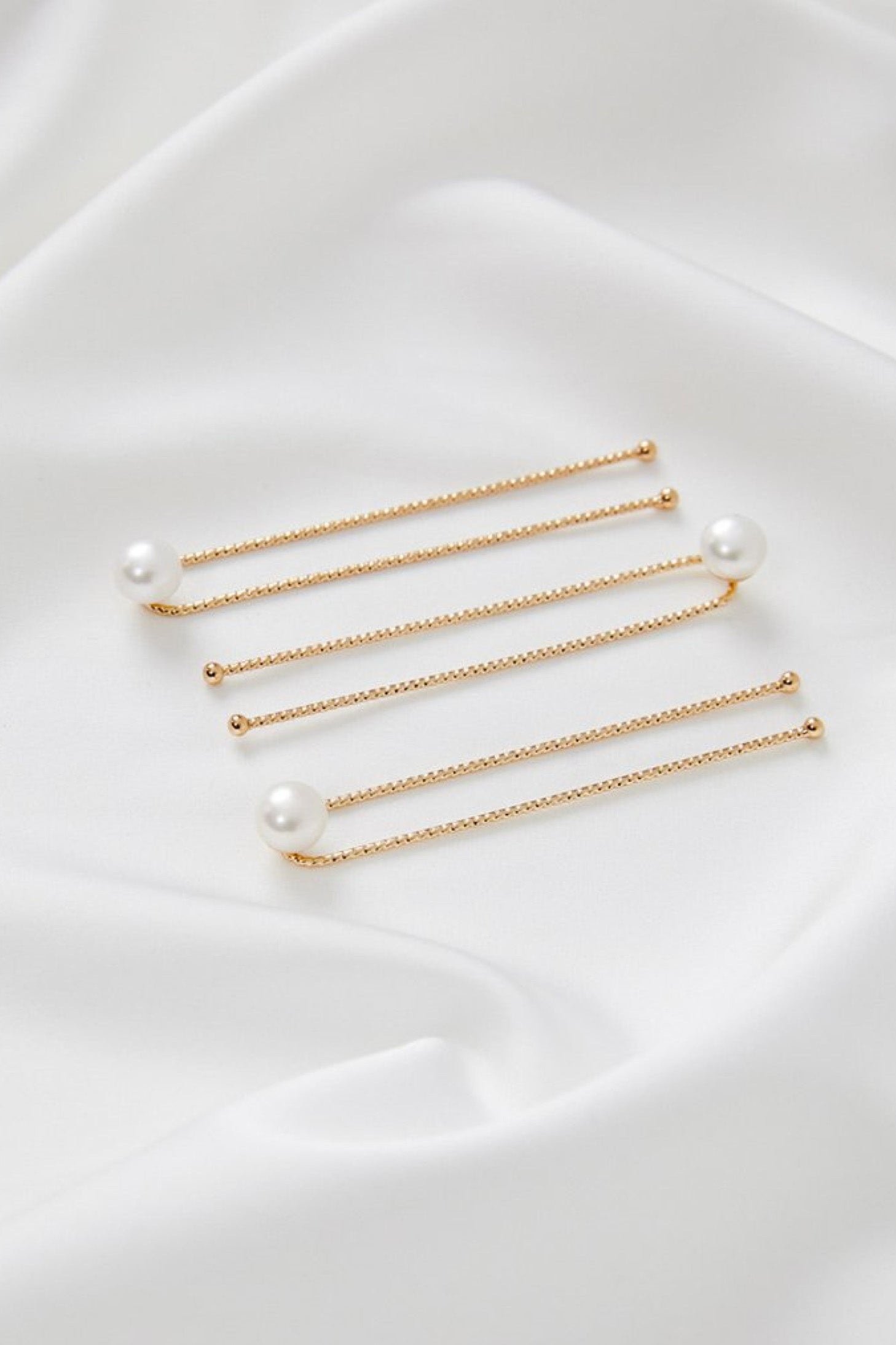 Freshwater Pearl Hair Pins- Gold