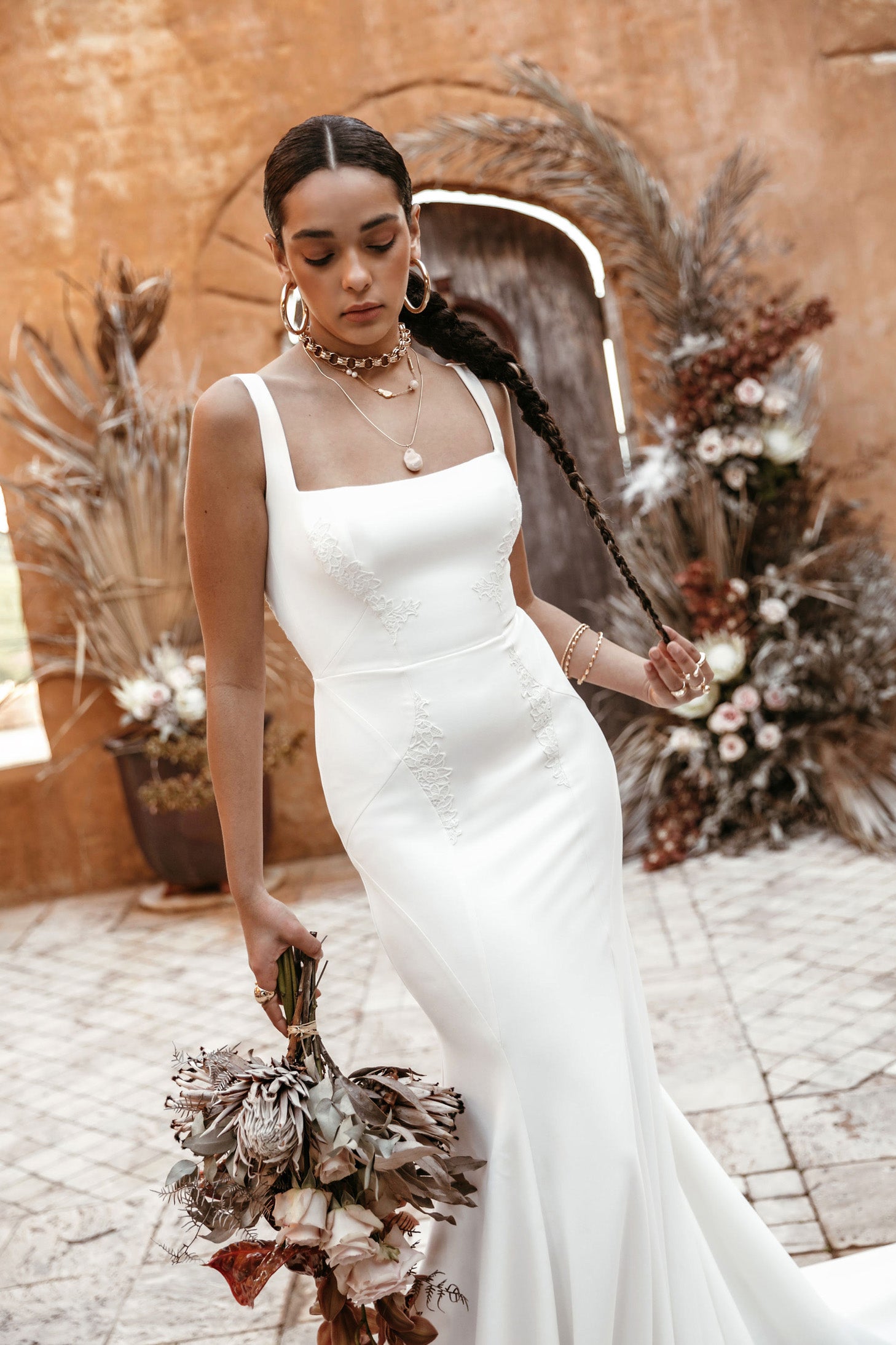 Clay gown front view