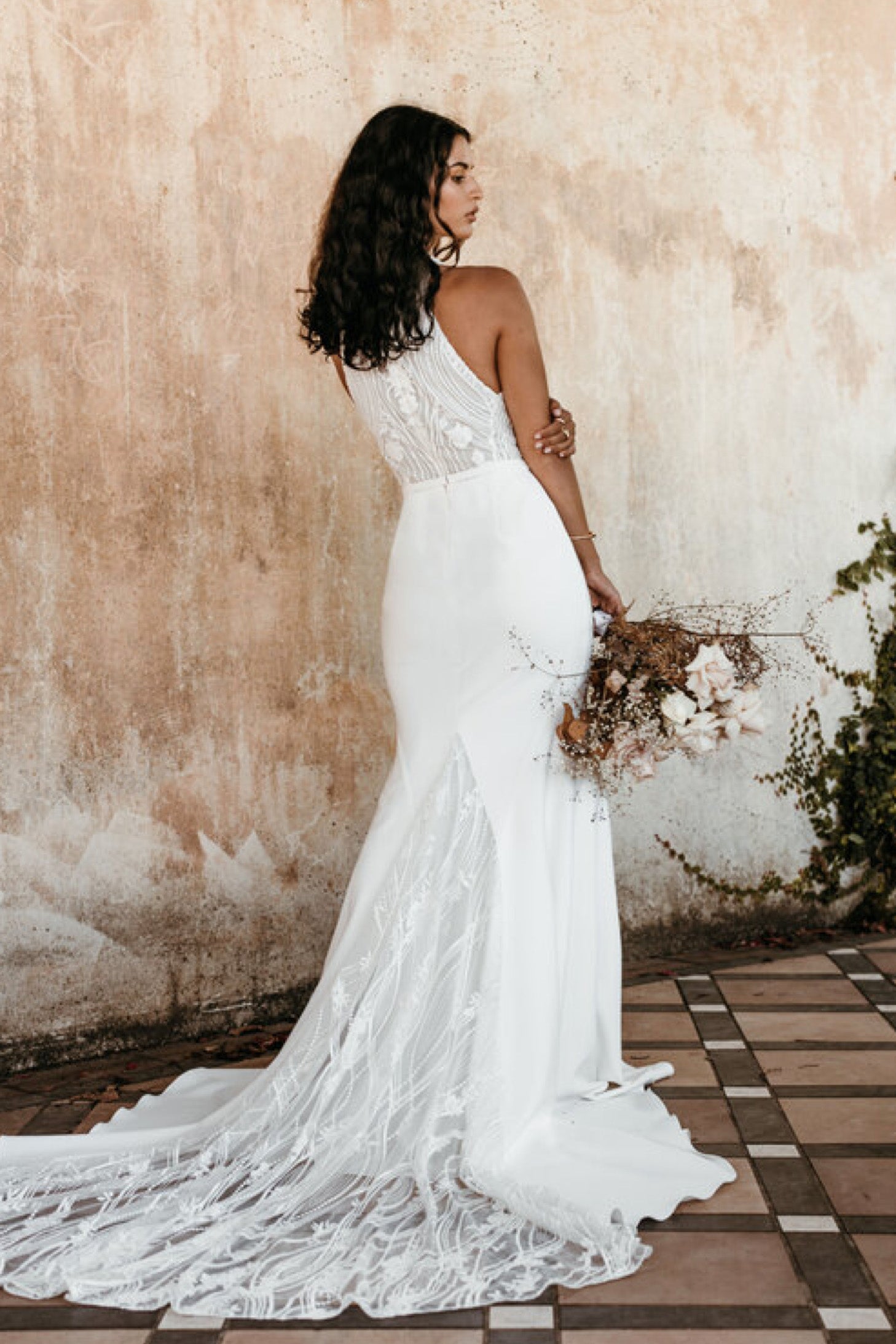 Dove Gown back view