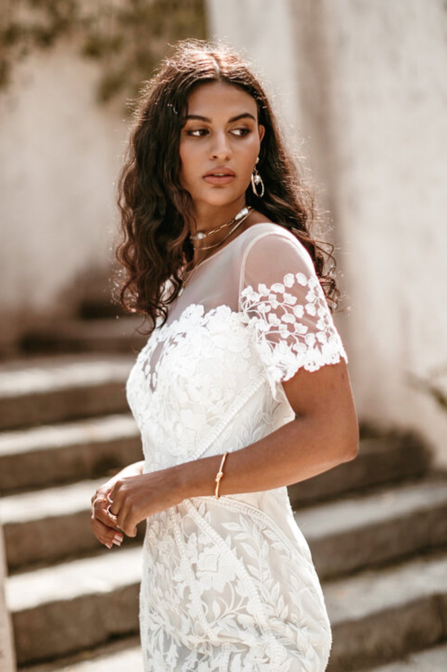 Everly Gown front side view