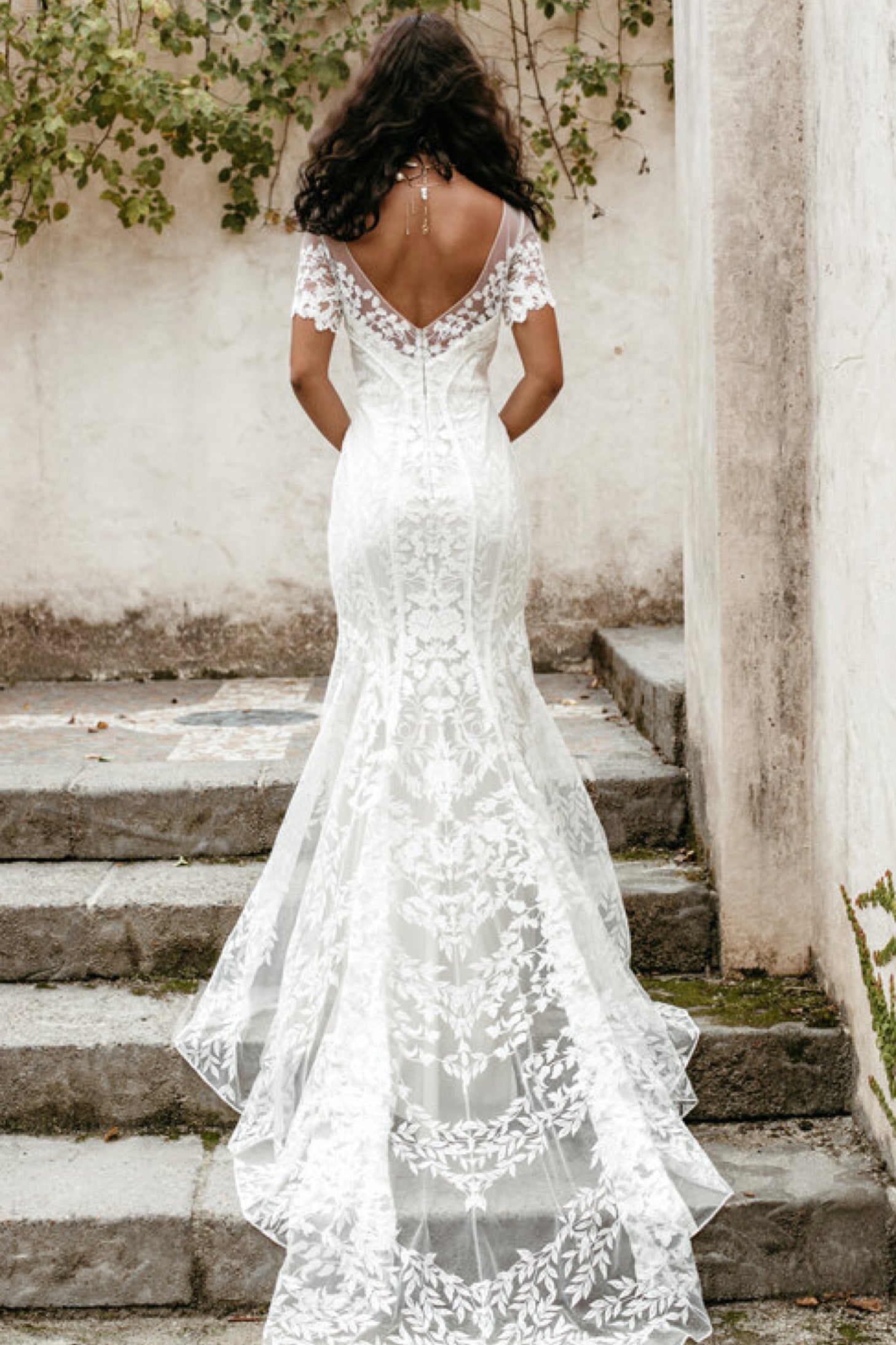 Everly Gown full back view
